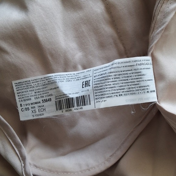 * MNG Mango Women XS  Mid Length Wrap Waterfall Coat Layering Dark Acidemia Prep - Picture 8 of 8